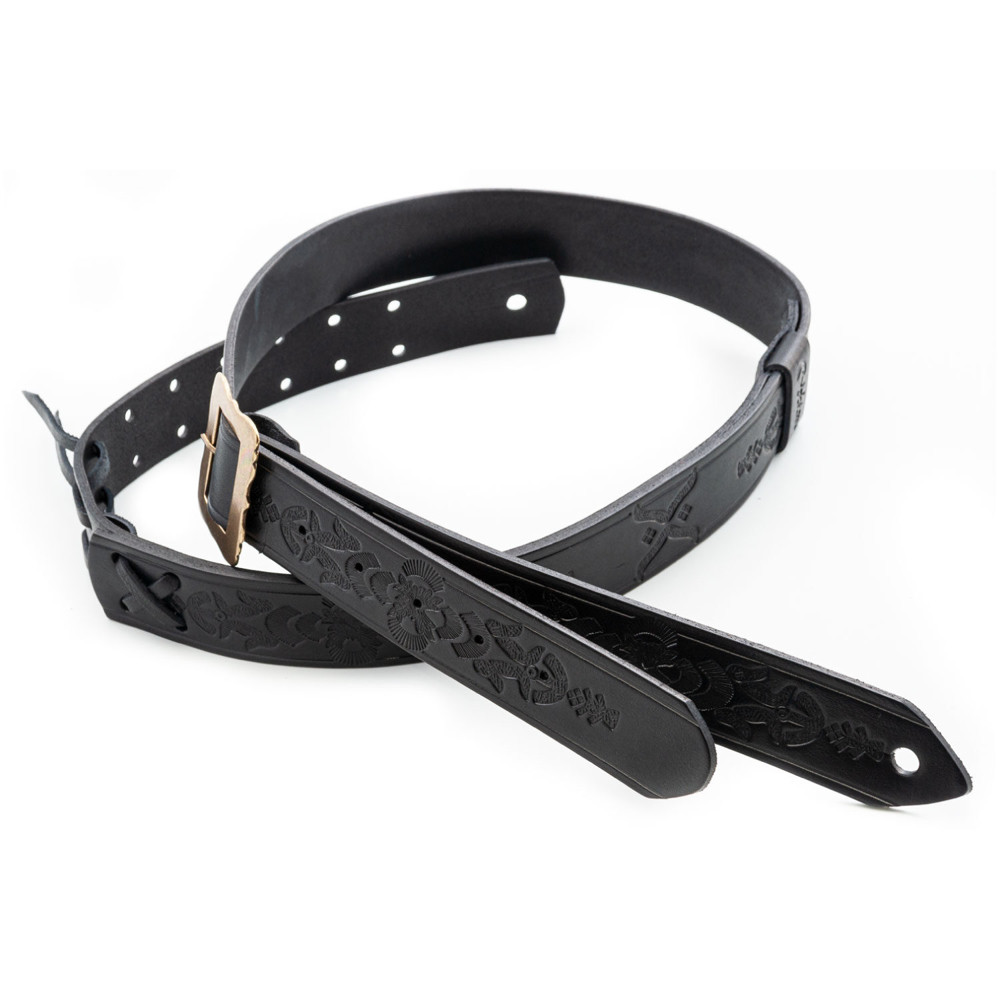 Righton! STRAPS LEGEND BM BOHEMIAN Black ギターストラップ 詳細画像2