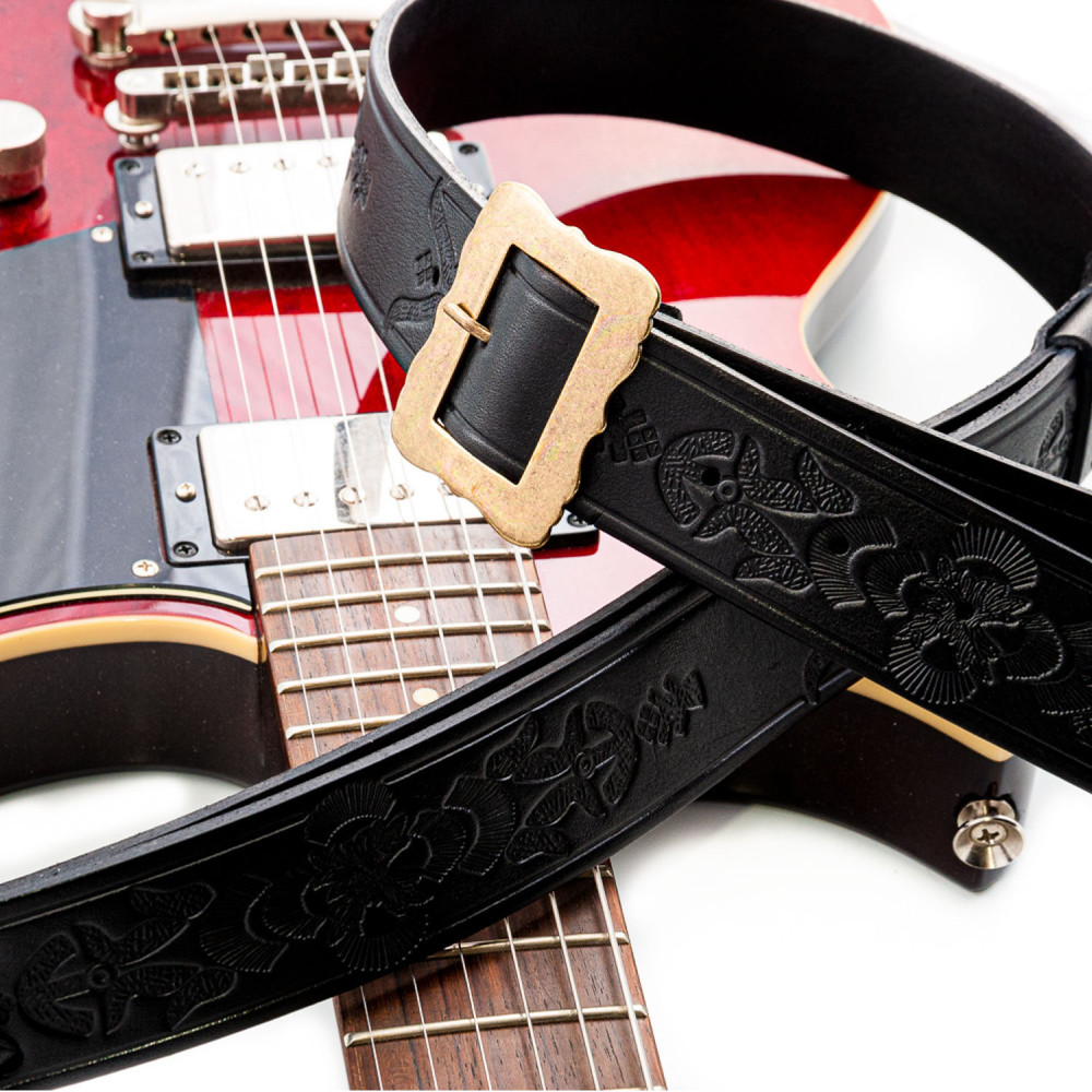 Righton! STRAPS LEGEND BM BOHEMIAN Black ギターストラップ 詳細画像7