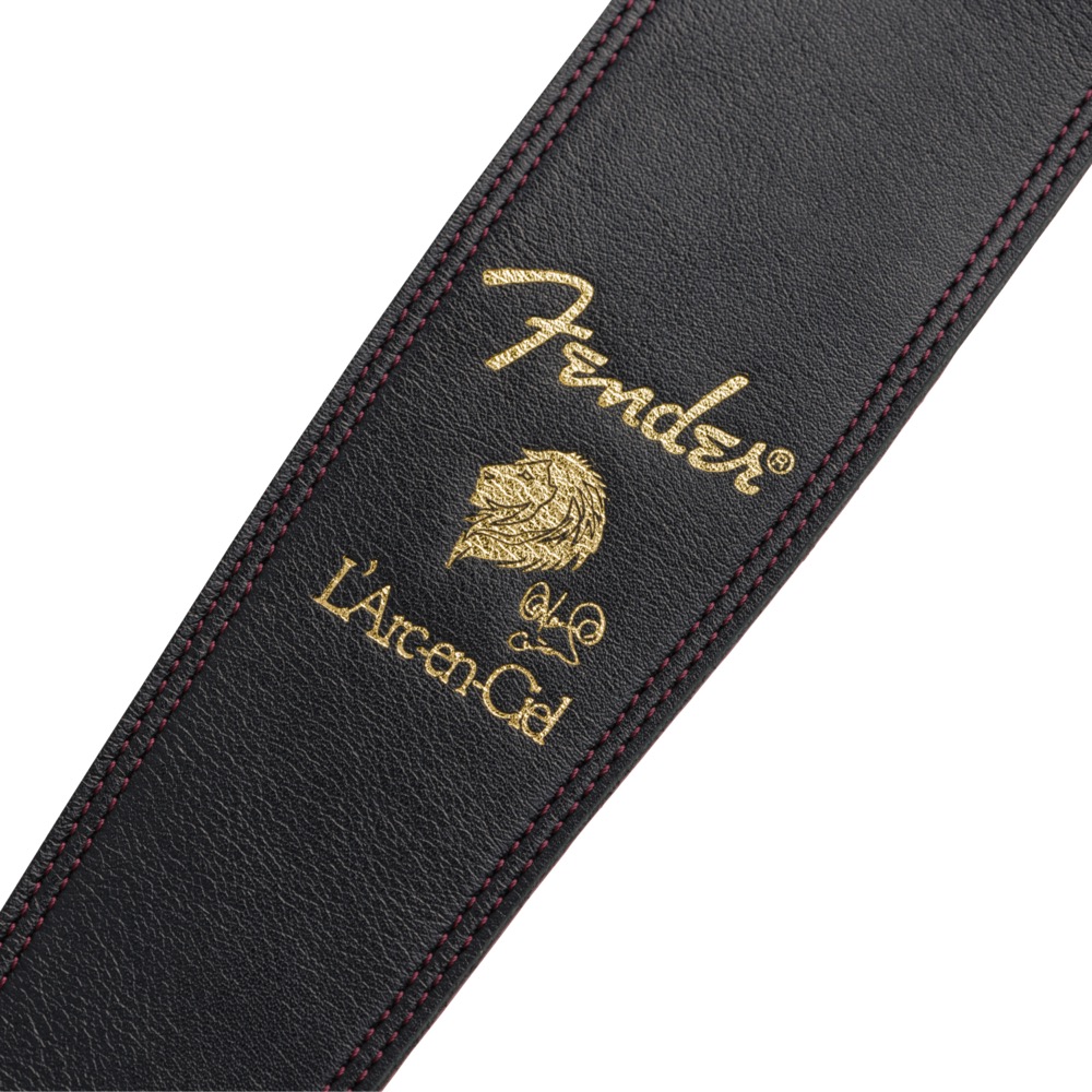 Fender KEN SIGATURE STRAP Black/Red ギターストラップ ロゴ画像