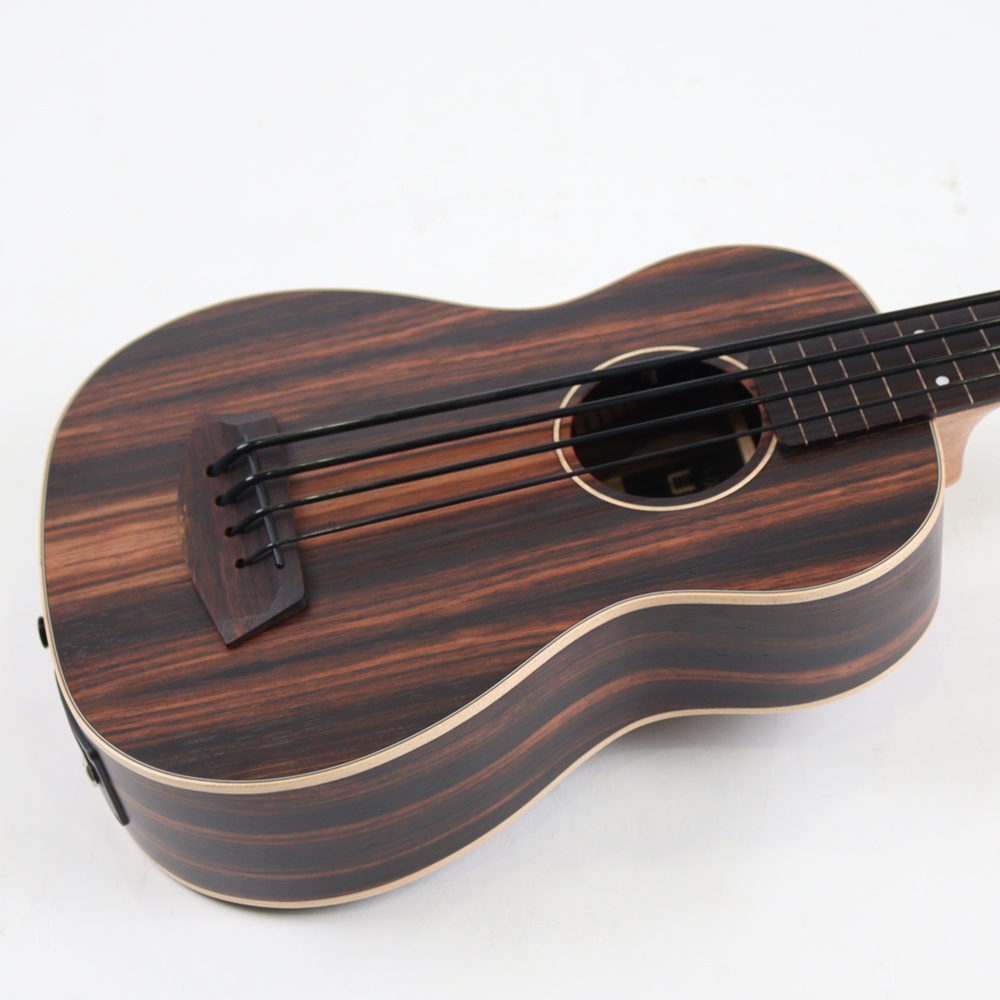 KALA UBASS-EBY-FL20_06 STRIPED EBONY フレットレス ウクレレベース ボディ画像