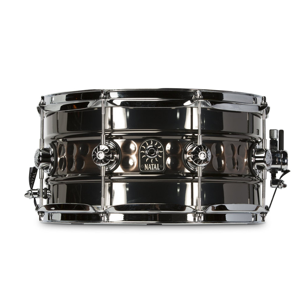 NATAL SD-BHC-BC37 Beaded Hammered Steel 13” × 7" スネアドラム