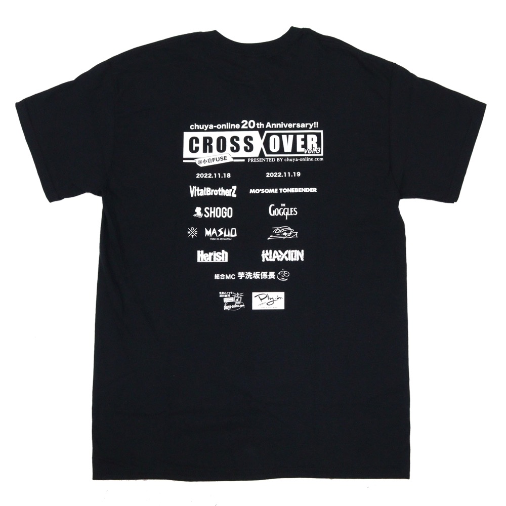 SHOP ORIGINAL CROSSOVER イベントオリジナルTシャツ 出演アーティストロゴ入り Mサイズ バックプリント