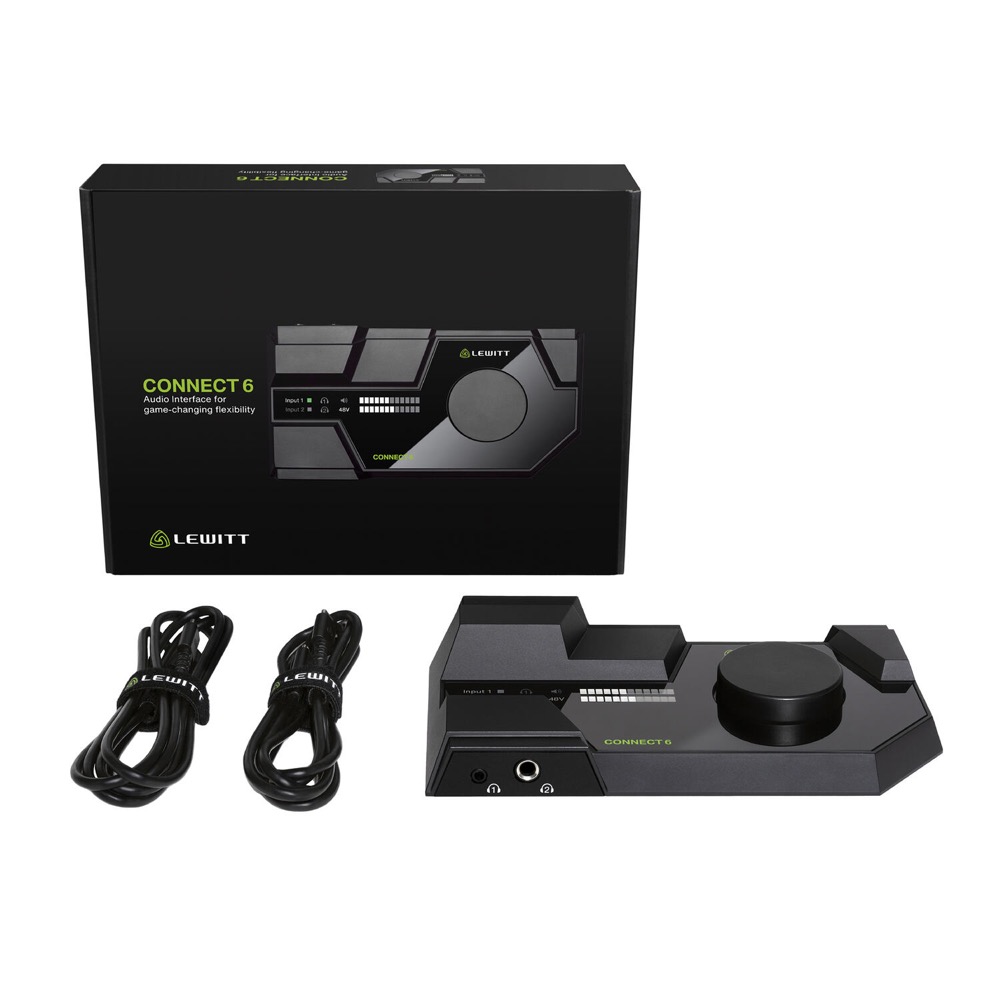 Lewitt CONNECT 6 オーディオインターフェイス マイクプリアンプ 外箱付属品画像