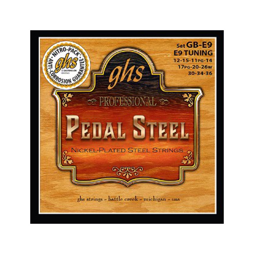 GHS GB-E9 PEDAL STEEL BOOMERS E9 Tuning 10弦ペダルスチールギター弦