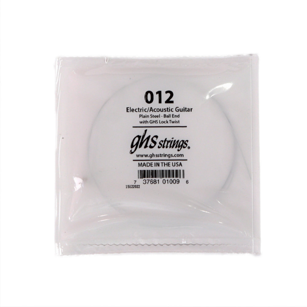 GHS 012 Singles Plain Steel Strings .012 ギター用 バラ弦