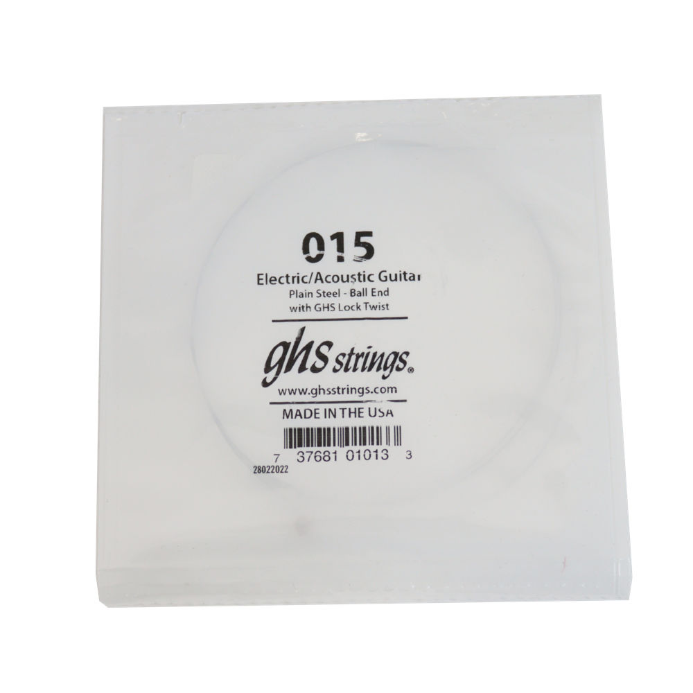 GHS 015 Singles Plain Steel Strings .015 ギター用 バラ弦