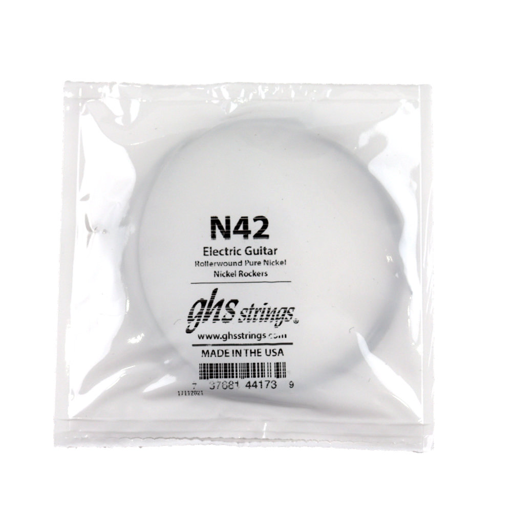GHS N42 Singles Nickel Rockers ROLLERWOUND .042 エレキギター用 バラ弦