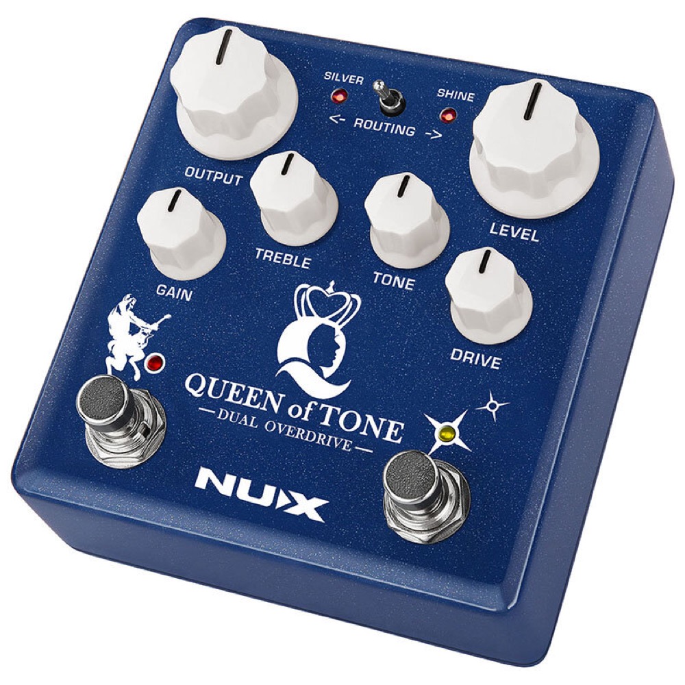 NUX Queen of Tone デュアルオーバードライブ ギターエフェクター 詳細画像