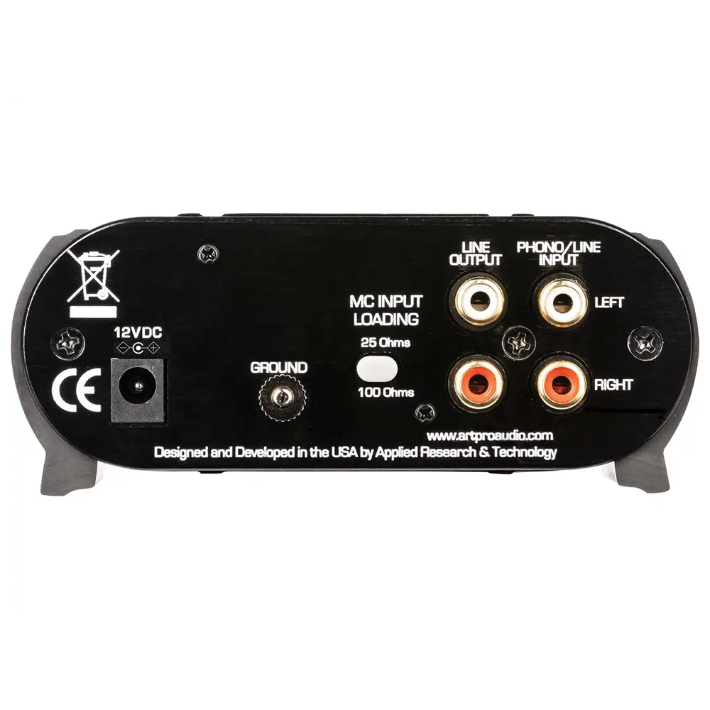 ART Precision Phono Pre U MC・MM型カートリッジ対応 フォノイコライザーアンプ フォノイコライザーアンプ 裏面ジャック部分 画像