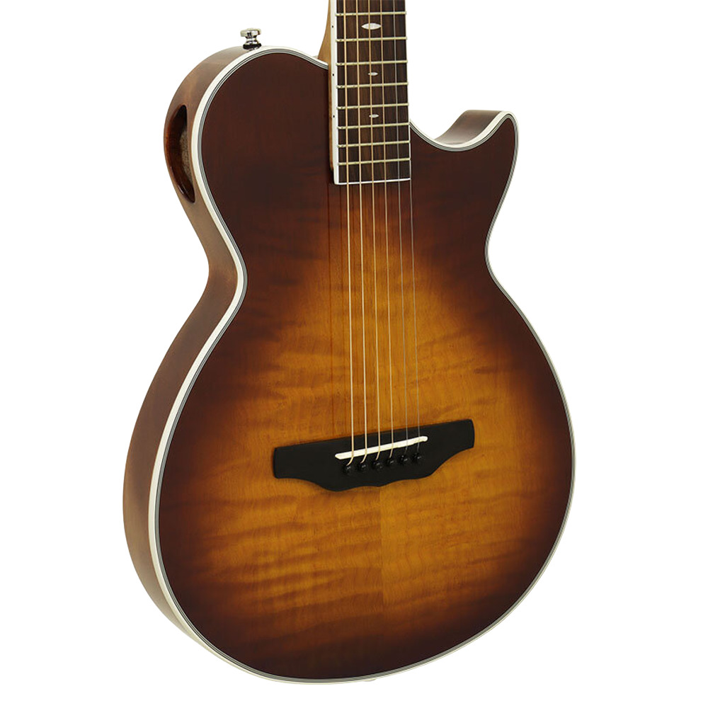 ARIA APE-100 TS Tobacco Sunburst エレクトリックアコースティックギター Tobacco Sunburst エレクトリックアコースティックギター ボディアップ 画像