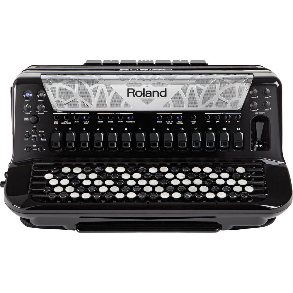 ROLAND FR-8XB BK ボタン鍵盤タイプ Vアコーディオン ボタン部分画像