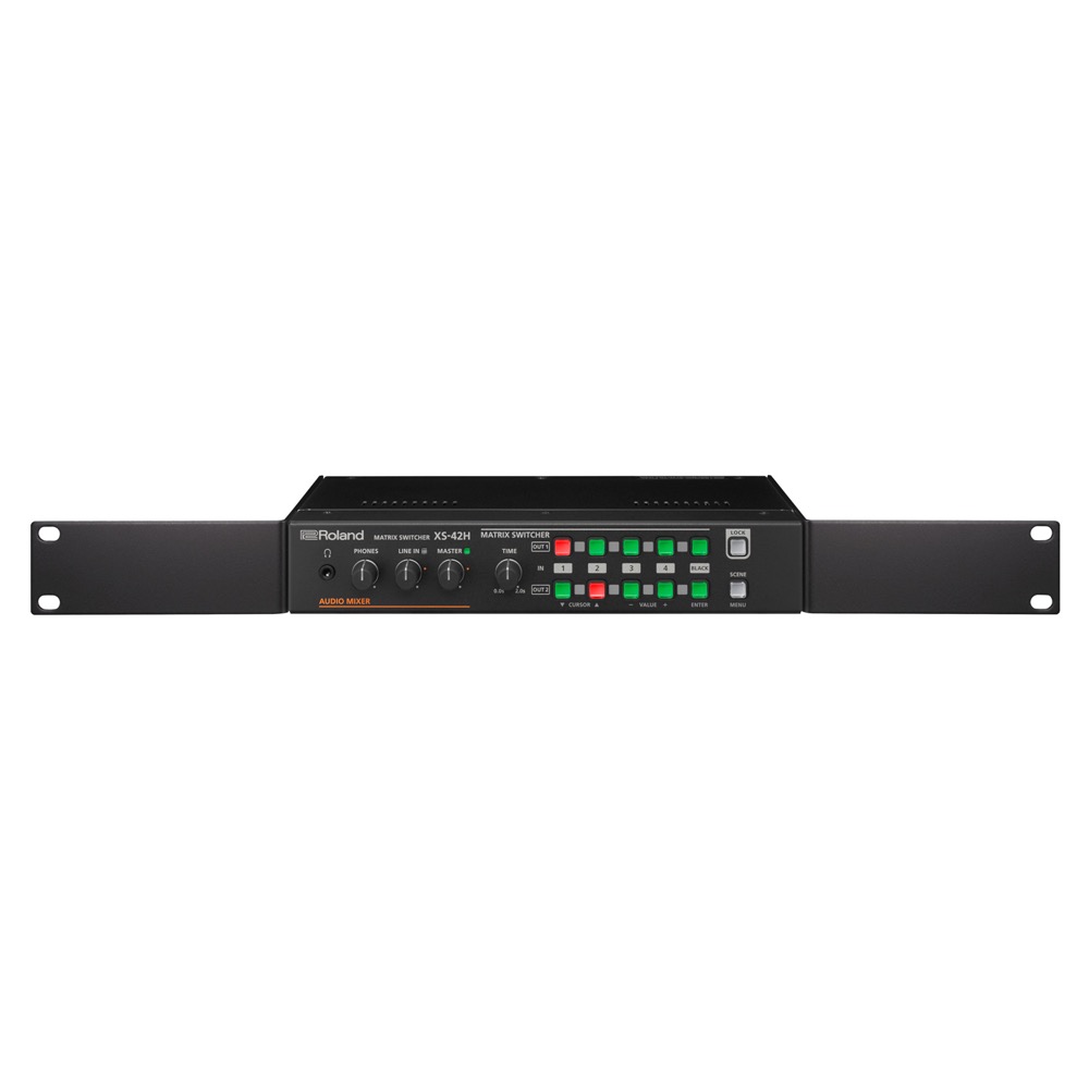 ROLAND XS-42H MATRIX SWITCHER 4入力2出力マルチフォーマットスイッチャー 付属ラックマウント画像