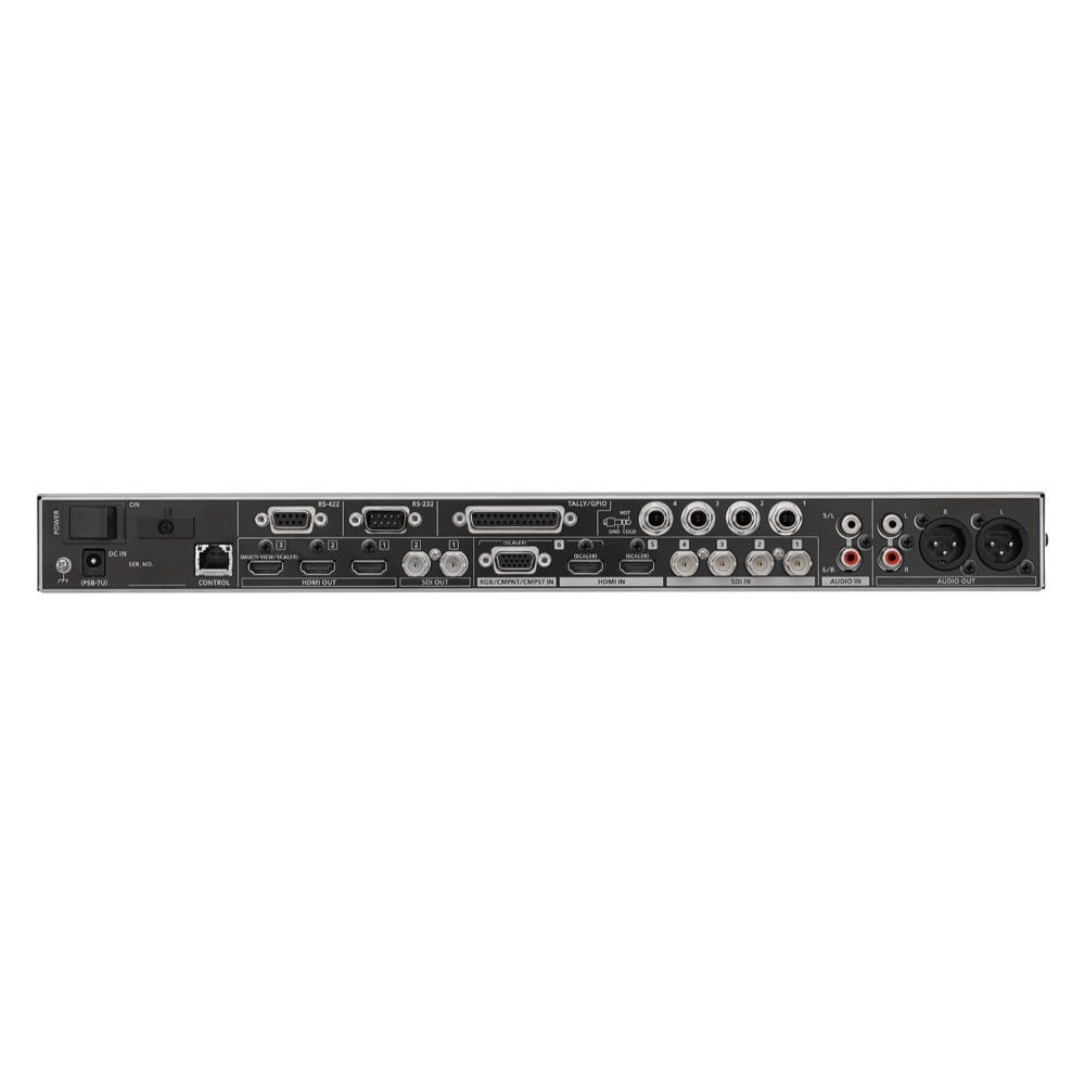 ROLAND XS-62S HD VIDEO SWITCHER ビデオスイッチャー オーディオミキサー機能搭載 リア画像