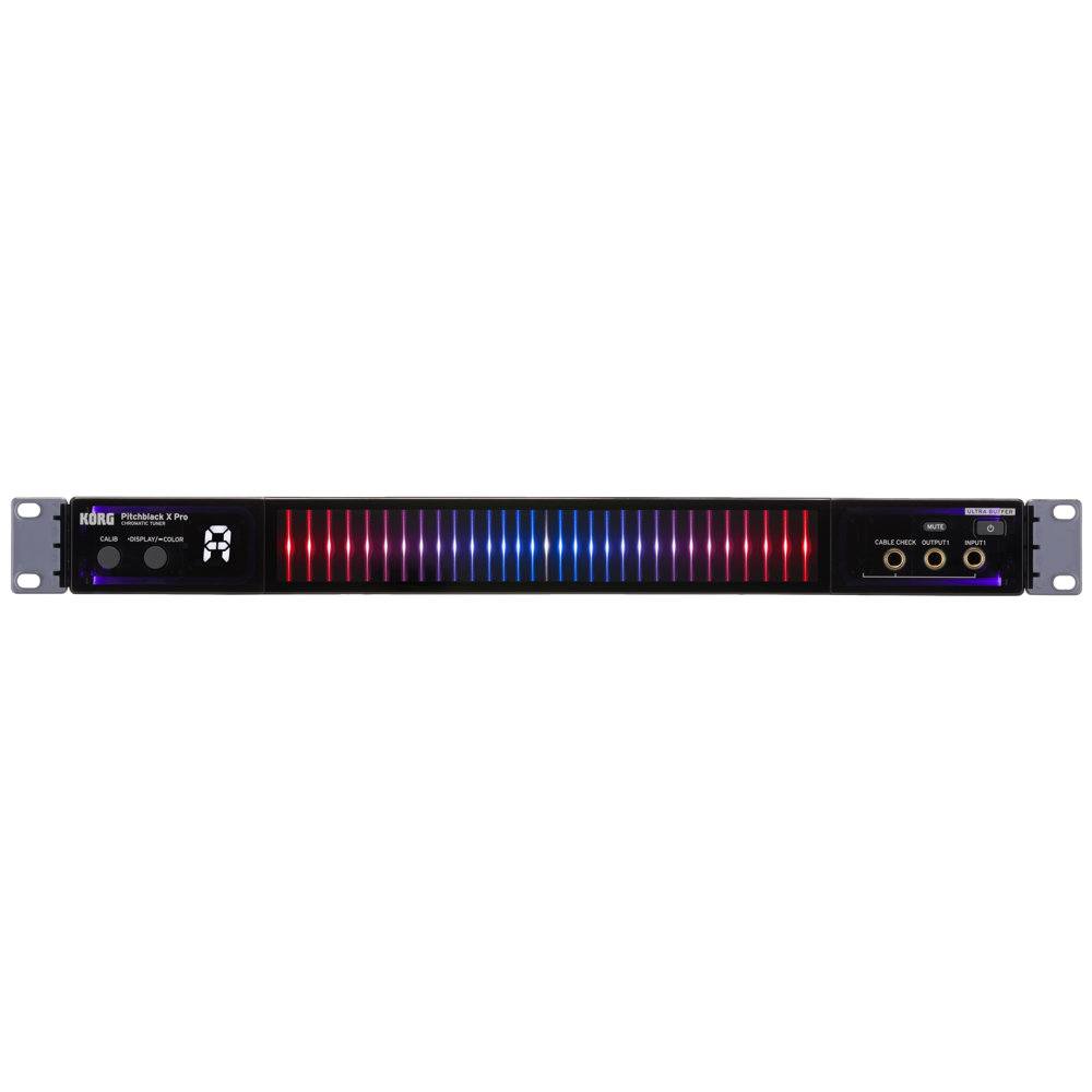 KORG PITCHBLACK X Pro PB-X-PRO ピッチブラック ラックチューナー ラックマウントにも足元の平置きにも対応した視認性抜群のプロモデルチューナー