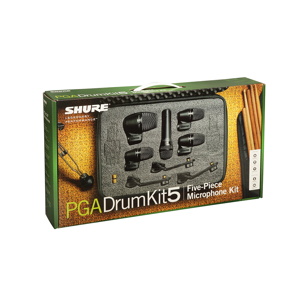 SHURE PGADRUMKIT5-J ドラム用マイクロホンキット パッケージ画像
