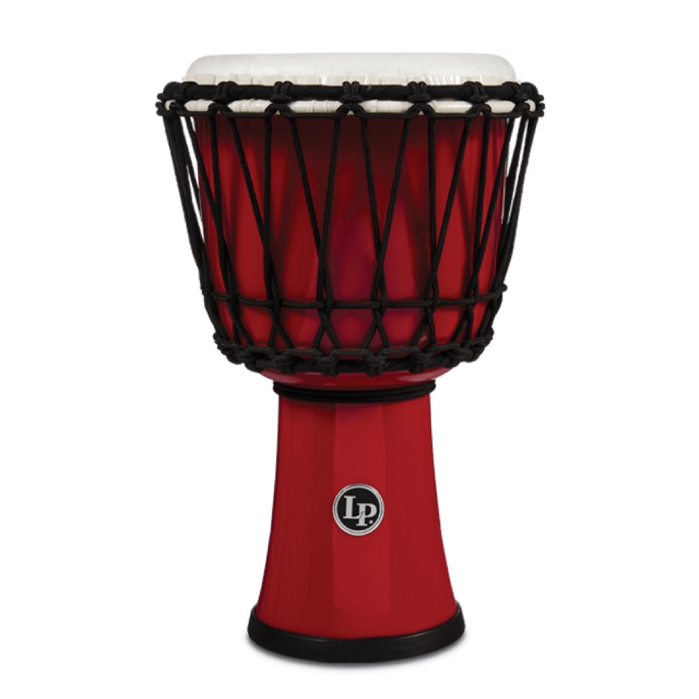 LP LP1607RD 7-INCH ROPE TUNED CIRCLE DJEMBE WITH PERFECT-PITCH HEAD Red ジャンベ