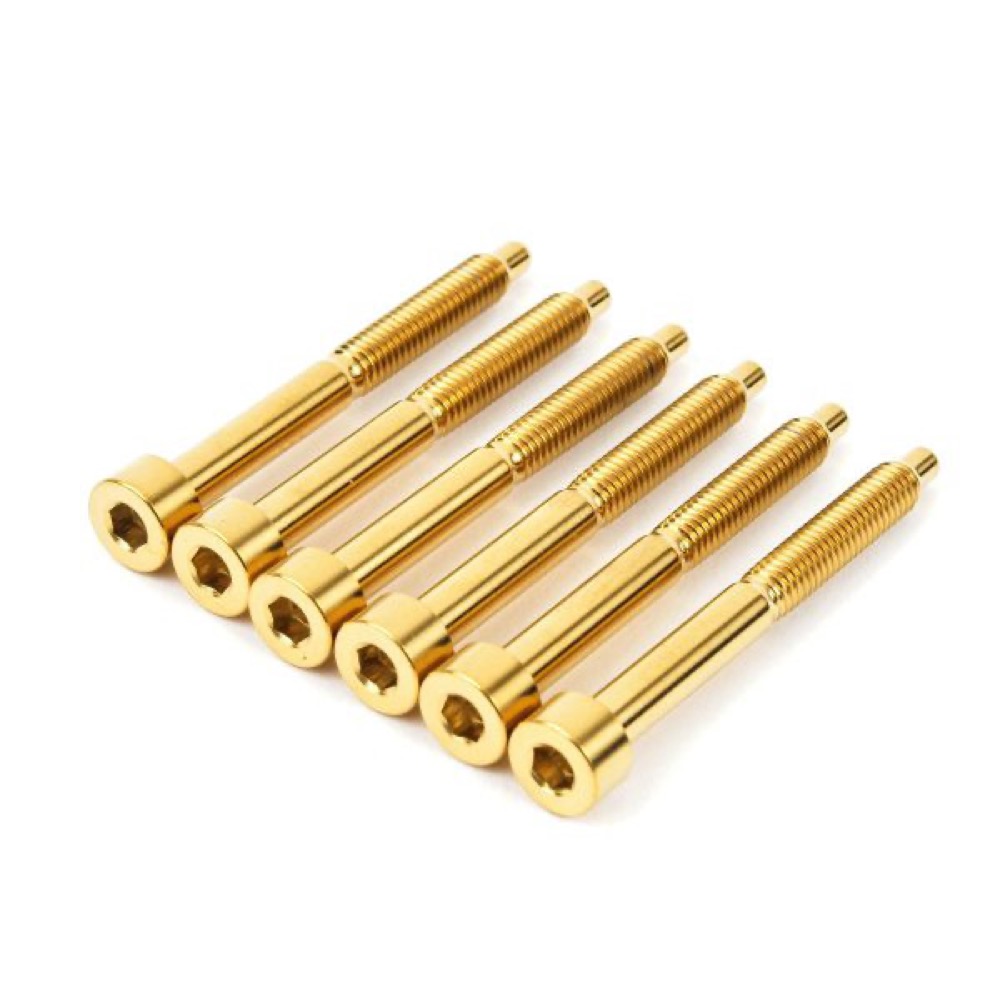 FU-Tone Titanium String Lock Screw Set GOLD フロイドローズ用 ストリングロックスクリュー 6本セット