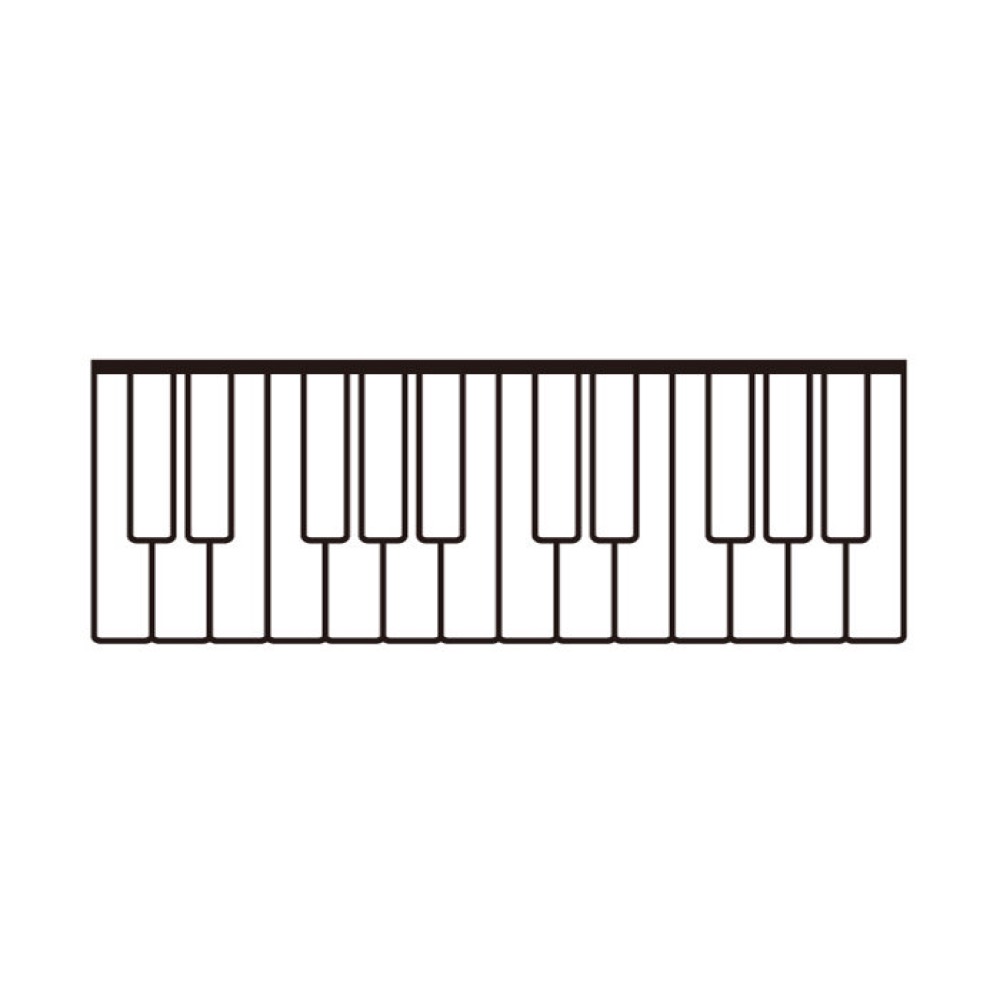 NAKANO S190KB ケンバン/M 鍵盤 ミュージックレッスンスタンプ 印字