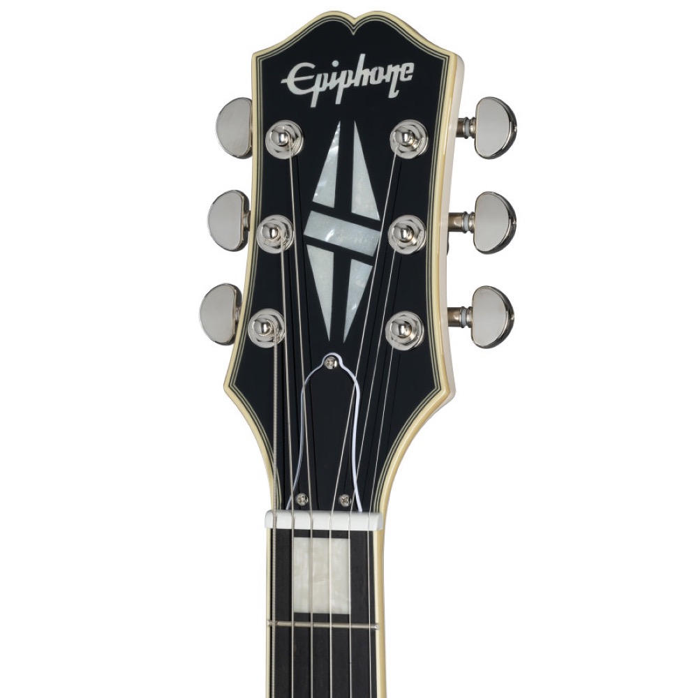 Epiphone エピフォン Shinichi Ubukata ES-355 Custom Bigsby Classic White IGES355CSUCWNB3 生形真一シグネチャーモデル エレキギター ヘッド画像