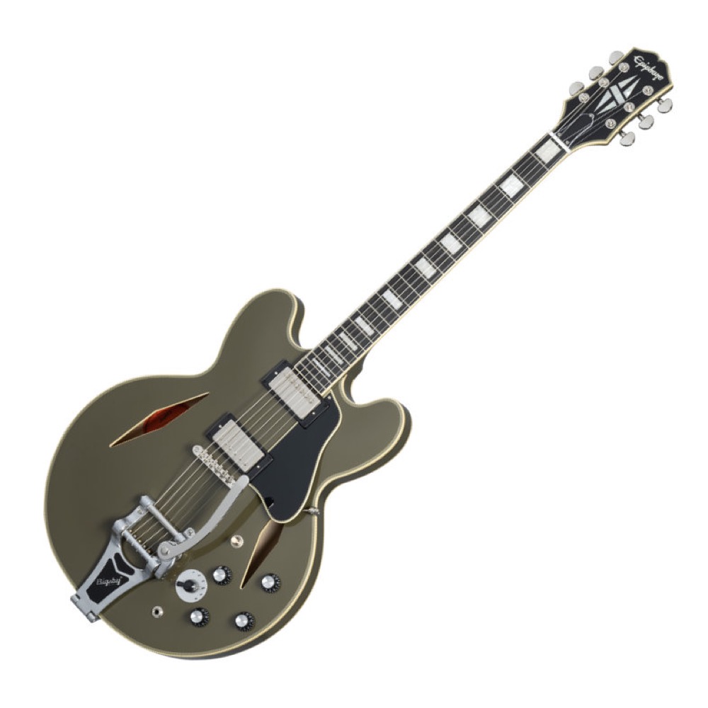 Epiphone エピフォン Shinichi Ubukata ES-355 Custom Bigsby Olive Drab IGES355CSUODNB3 生形真一シグネチャーモデル エレキギター