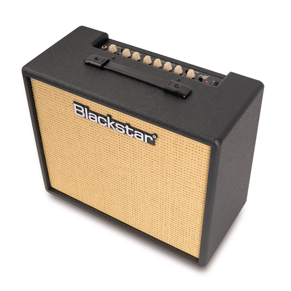 BLACKSTAR ブラックスター DEBUT 50R Black ギターアンプ 50W コンボ 斜め上トップパネル画像