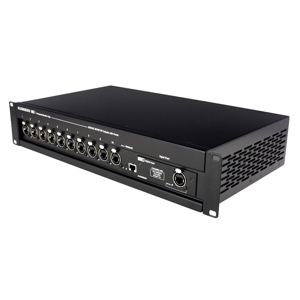 Allen & Heath アレンアンドヒース ME-U パーソナル・ミキシングシステム R→L正面、サイド