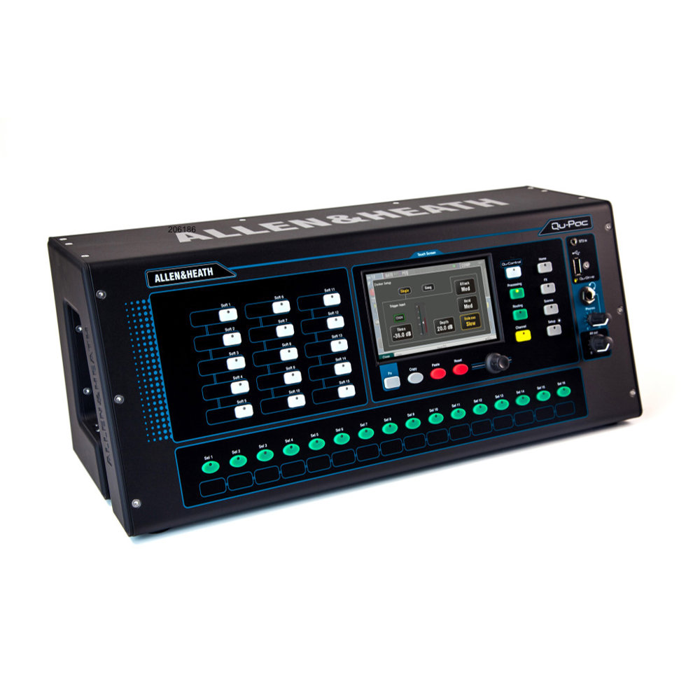 Allen & Heath アレンアンドヒース QU-PAC ポータブルサイズ 22in/ 12outデジタルミキサー コントロールパネルL→R