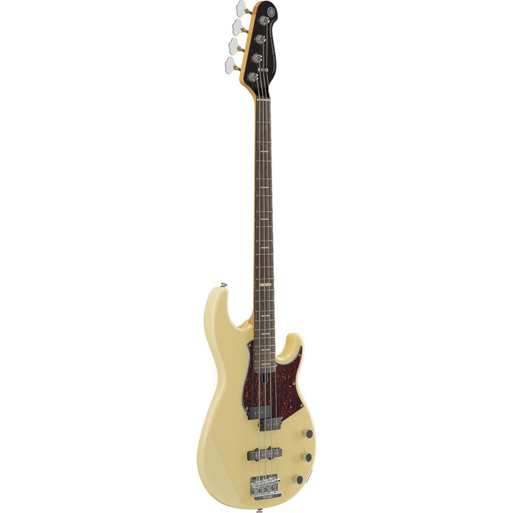 ヤマハ YAMAHA BBP34 Vintage White 4弦エレキベース 本体斜め画像