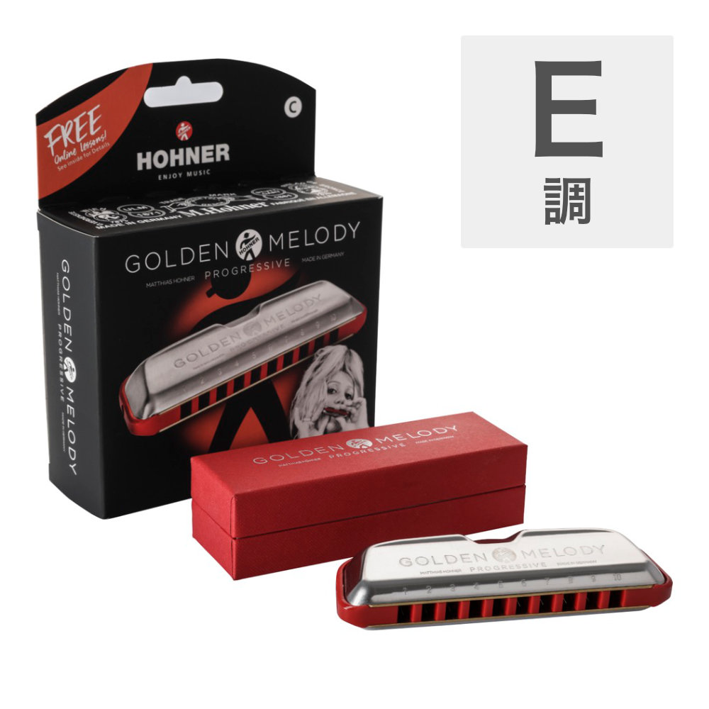 HOHNER ホーナー Golden Melody Progressive E 10ホールハーモニカ