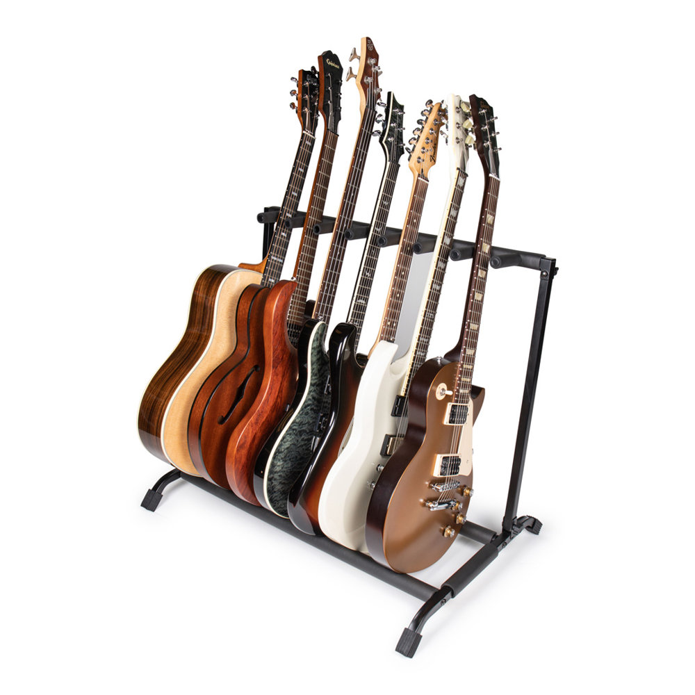 Gator Frameworks ゲイターフレームワークス RI-GTR-RACK7 最大7本立てギタースタンド ギター設置イメージフロント