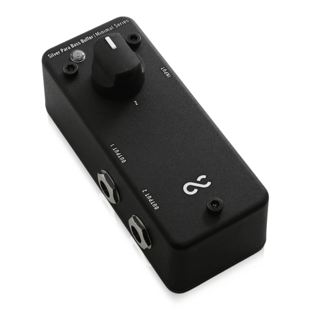 One Control ワンコントロール Minimal Series Silver Para Bass Buffer ベース用バッファー エフェクター 斜めアングル画像