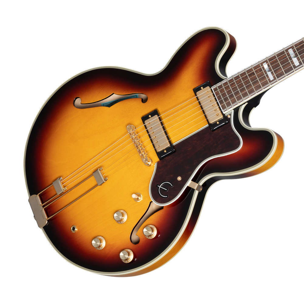 Epiphone エピフォン Sheraton Vintage Sunburst エレキギター ボディ画像