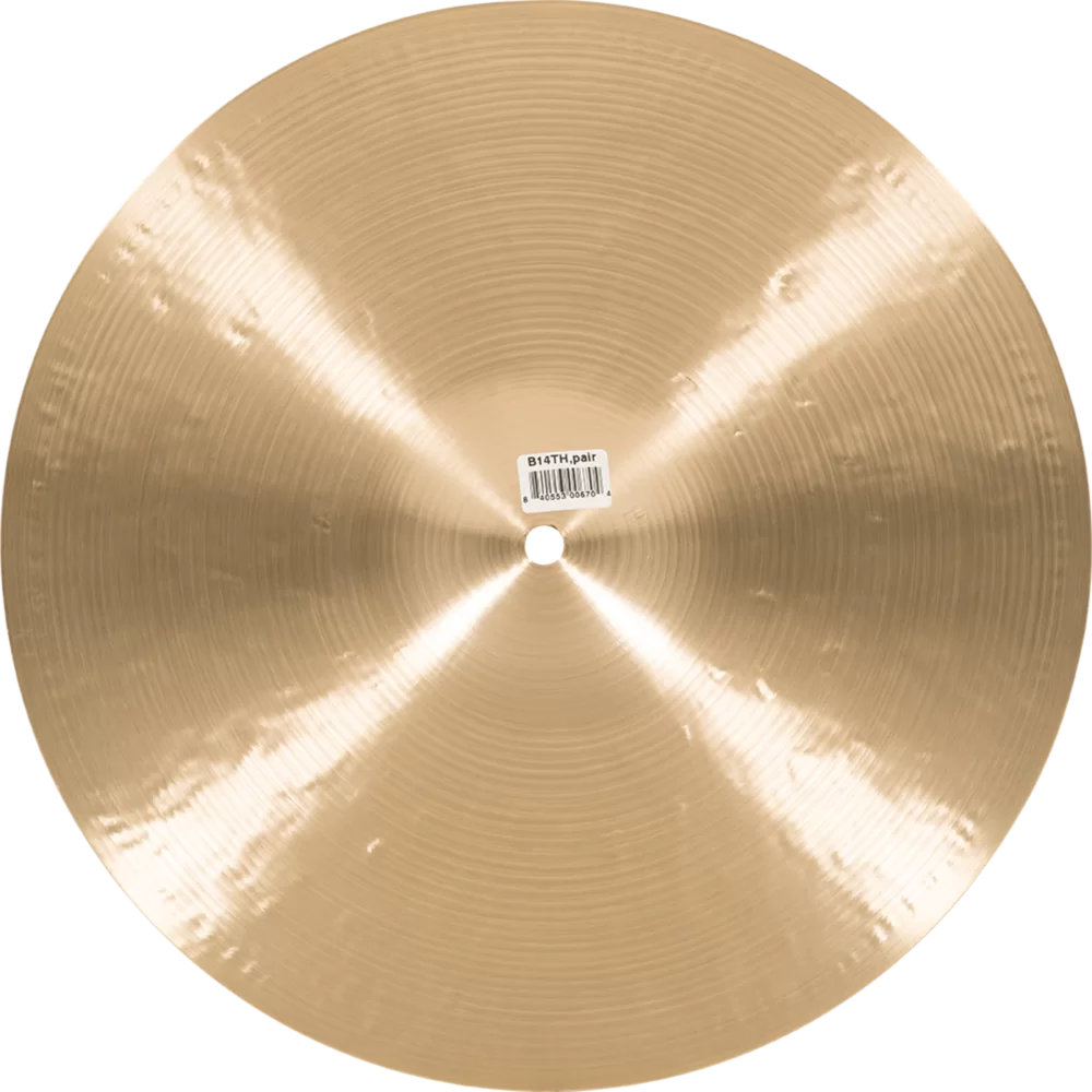 MEINL マイネル B14TH Byzance Traditional 14” Hihats THIN ハイハット トップ&ボトム ボトム裏正面