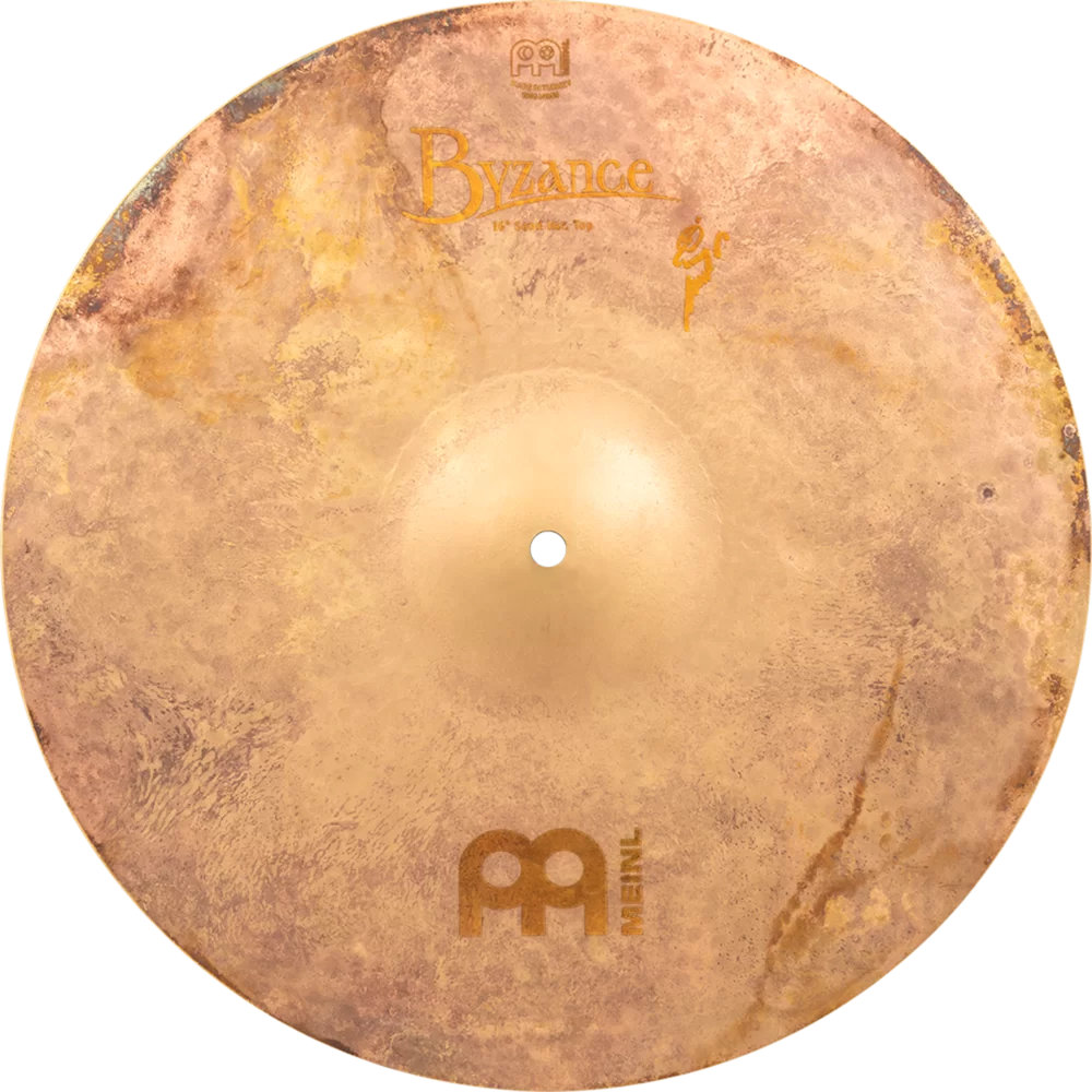 MEINL マイネル B16SAH Byzance Vintage Benny Greb’s signature cymbal 16” Sand Hat ハイハット トップ＆ボトム トップ表正面