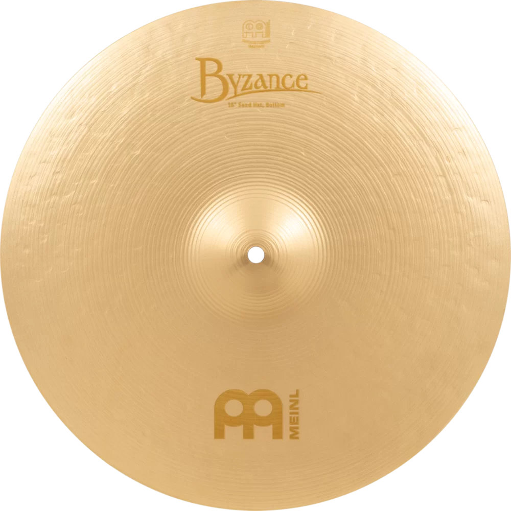 MEINL マイネル B16SAH Byzance Vintage Benny Greb’s signature cymbal 16” Sand Hat ハイハット トップ＆ボトム ボトム表正面