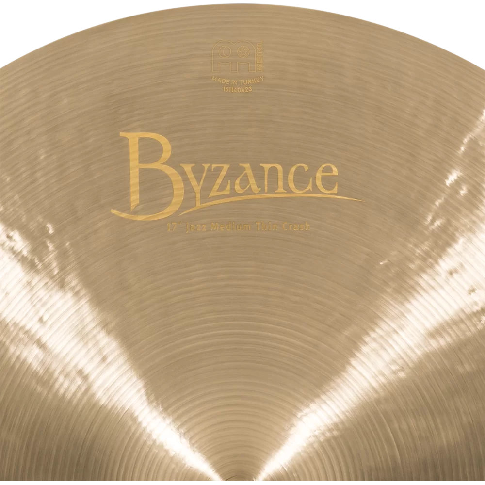 MEINL マイネル B17JMTC Byzance Jazz 17” MEDIUM THIN Crash クラッシュシンバル ロゴ