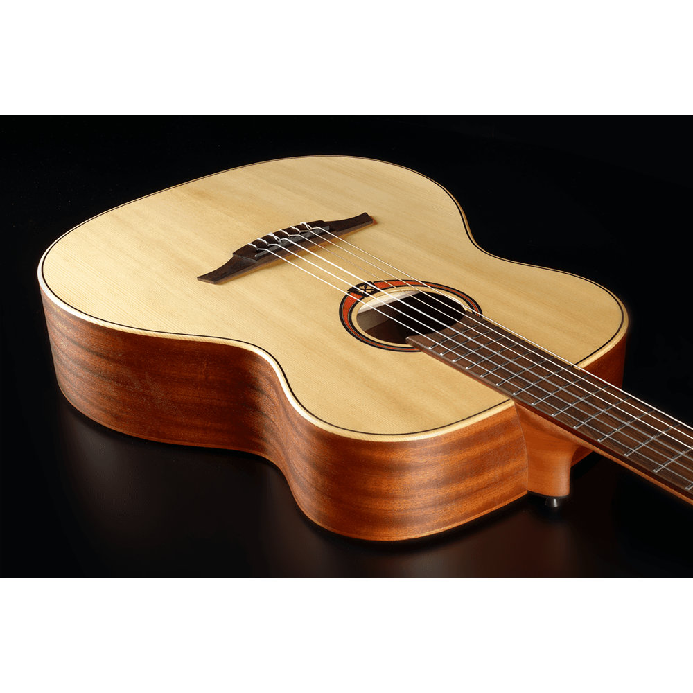 LAG GUITARS ラグギターズ TN70A-NAT クラシックギター 2023年仕様 スプルース単板トップ ネックジョイントからボディサイド、トップ