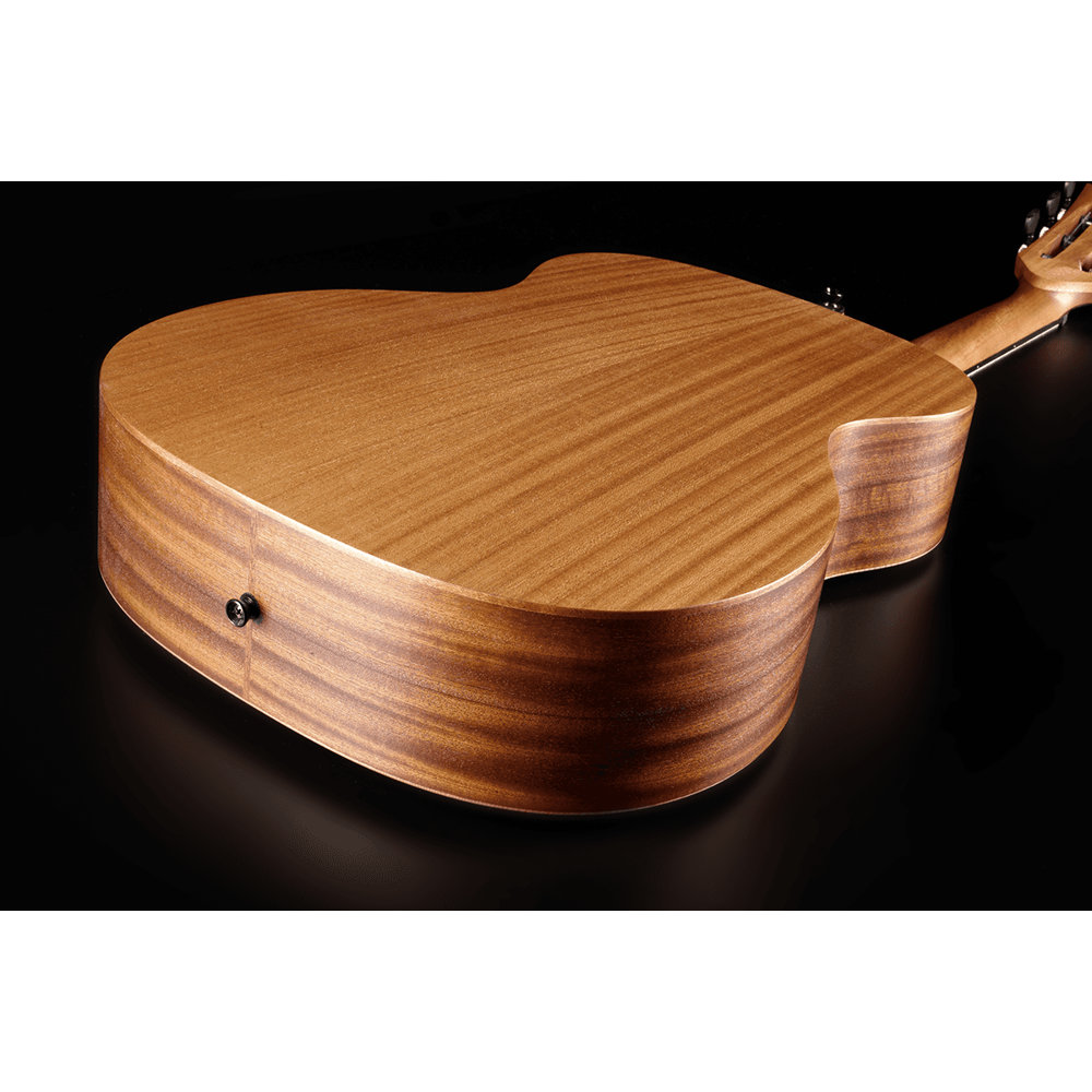 LAG GUITARS ラグギターズ TN70A-NAT クラシックギター 2023年仕様 スプルース単板トップ エンドピン側からボディバック