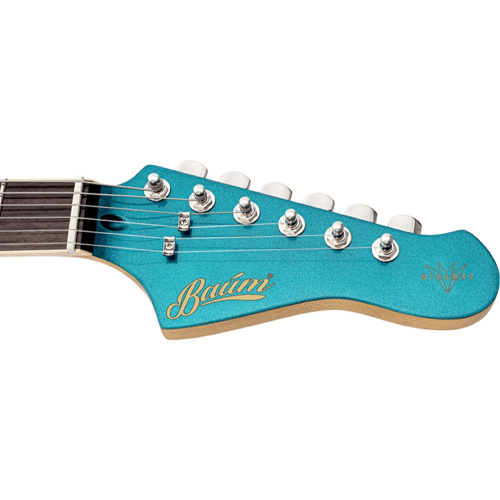 Baum Guitars バウムギターズ Wingman-W with Tremolo Coral Blue エレキギター ヘッド画像
