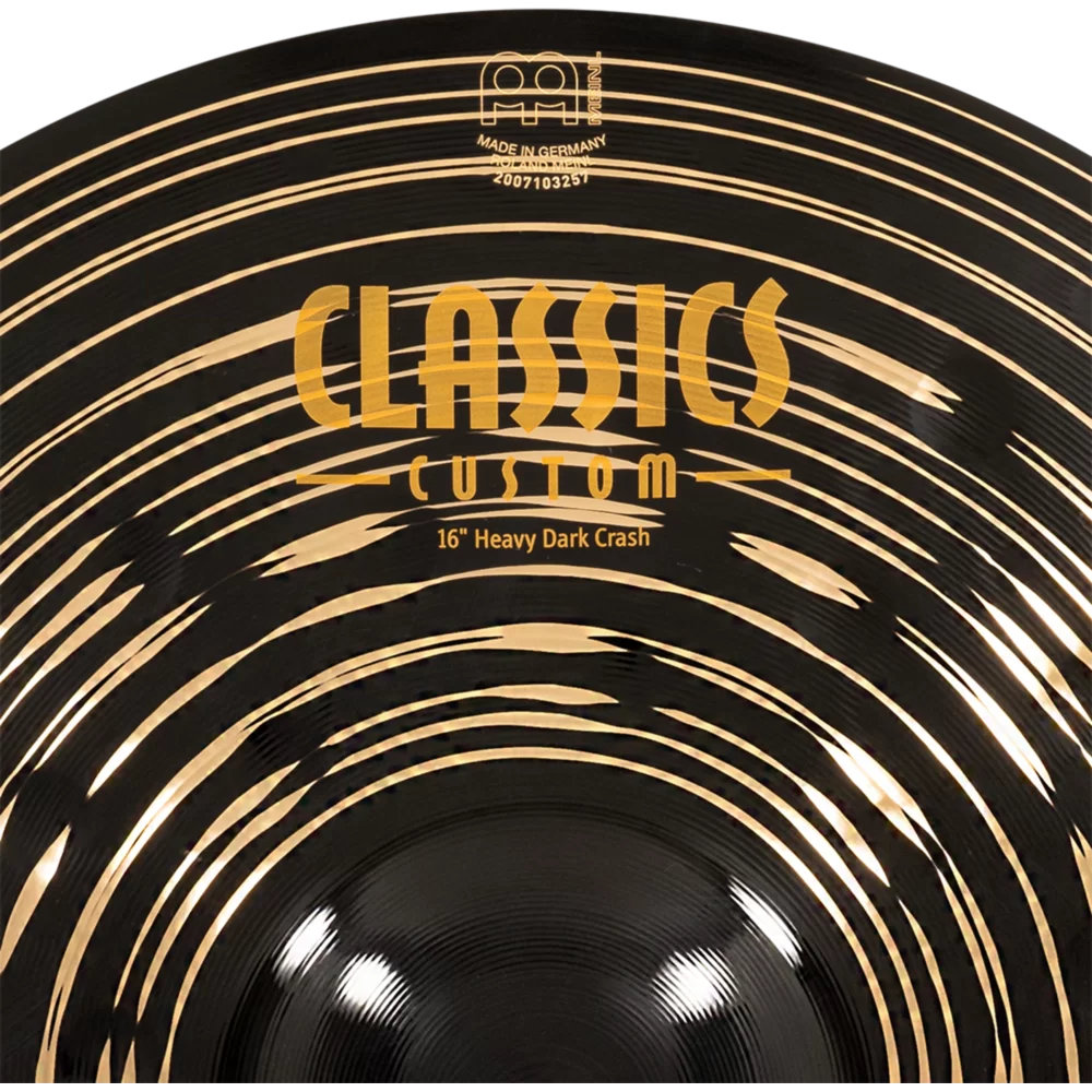 MEINL マイネル CC16HDAC Classics Custom Dark 16” Crash Heavy クラッシュシンバル 表ロゴ
