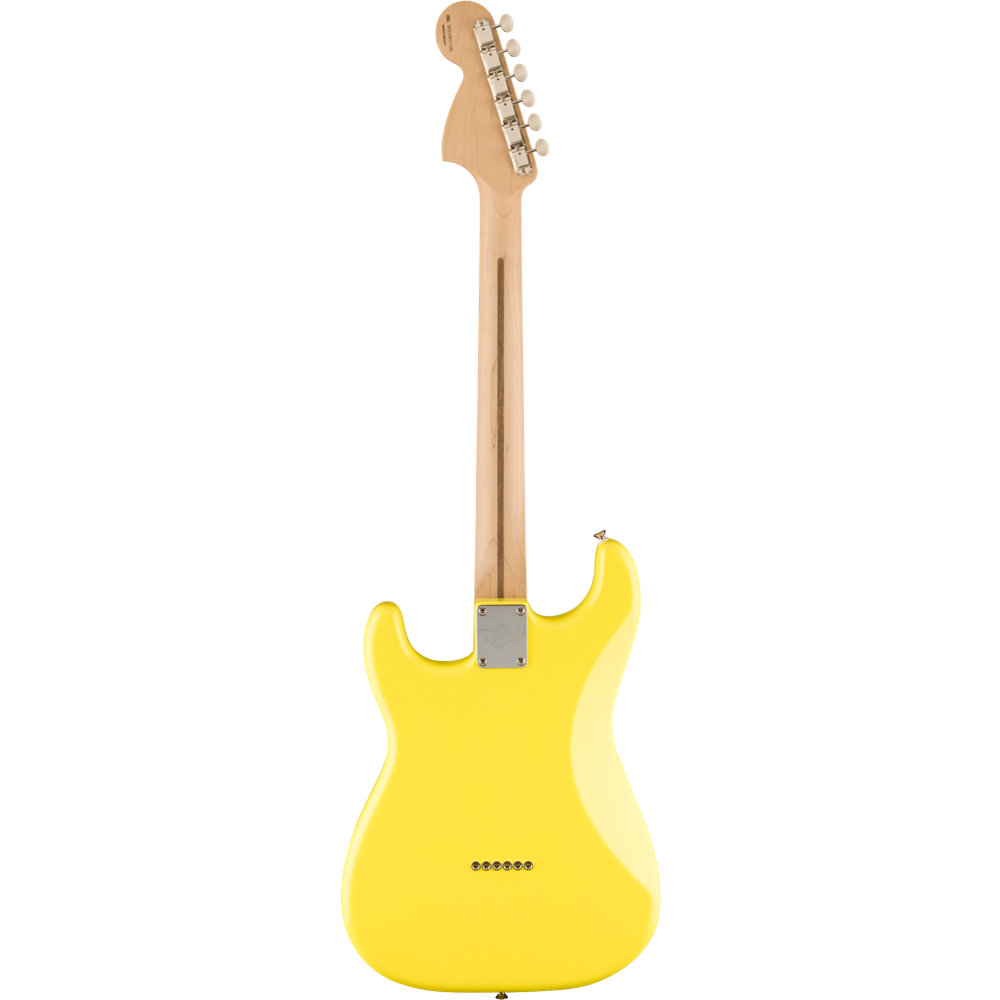 Fender フェンダー Limited Edition Tom Delonge Stratocaster, Rosewood Fingerboard, Graffiti Yellow ストラトキャスター エレキギター ボディバック