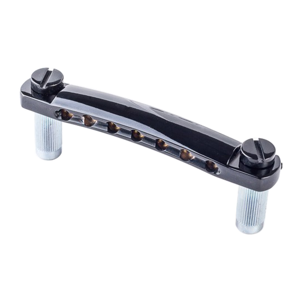 TonePros トーンプロズ T7Z-B 7String Metric Tailpiece ブラック ミリ規格 7弦ギター用テールピースセット スタッド＆アンカー