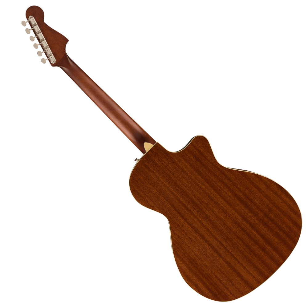 Fender フェンダー NEWPORTER PLAYER LH NAT WN Natural エレアコ アコースティックギター 本体裏画像