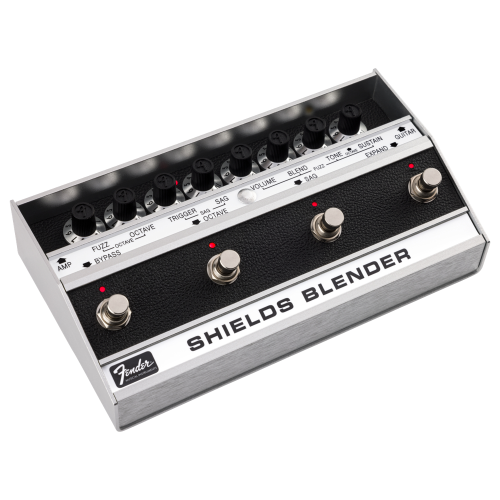 Fender フェンダー Shields Blender ファズ ブレンダー ギターエフェクター 本体斜画像