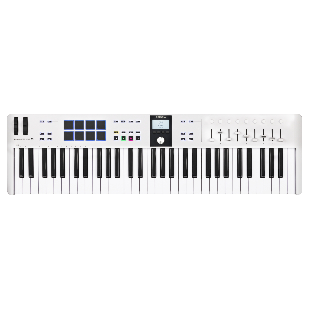 ARTURIA アートリア KeyLab Essential 61 mk3 WH 61鍵 MIDIキーボード Analog Lab Vなど豊富なバンドルソフトつき キーラボエッセンシャル