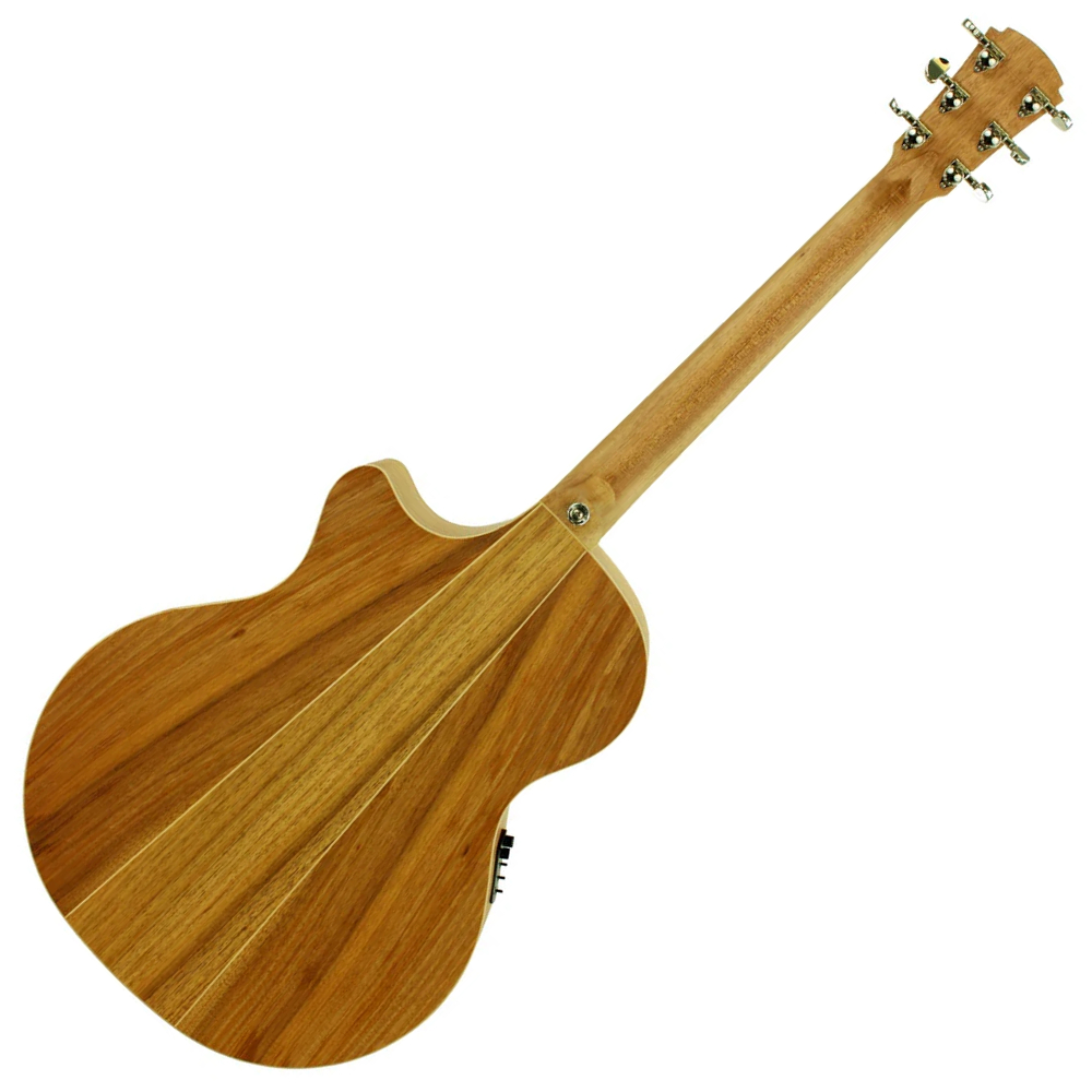 Cole Clark コールクラーク CCAN2EC-BB AN Grand Auditorium Bunya Top Australian Blackwood Back and Sides エレクトリックアコースティックギター 本体裏画像