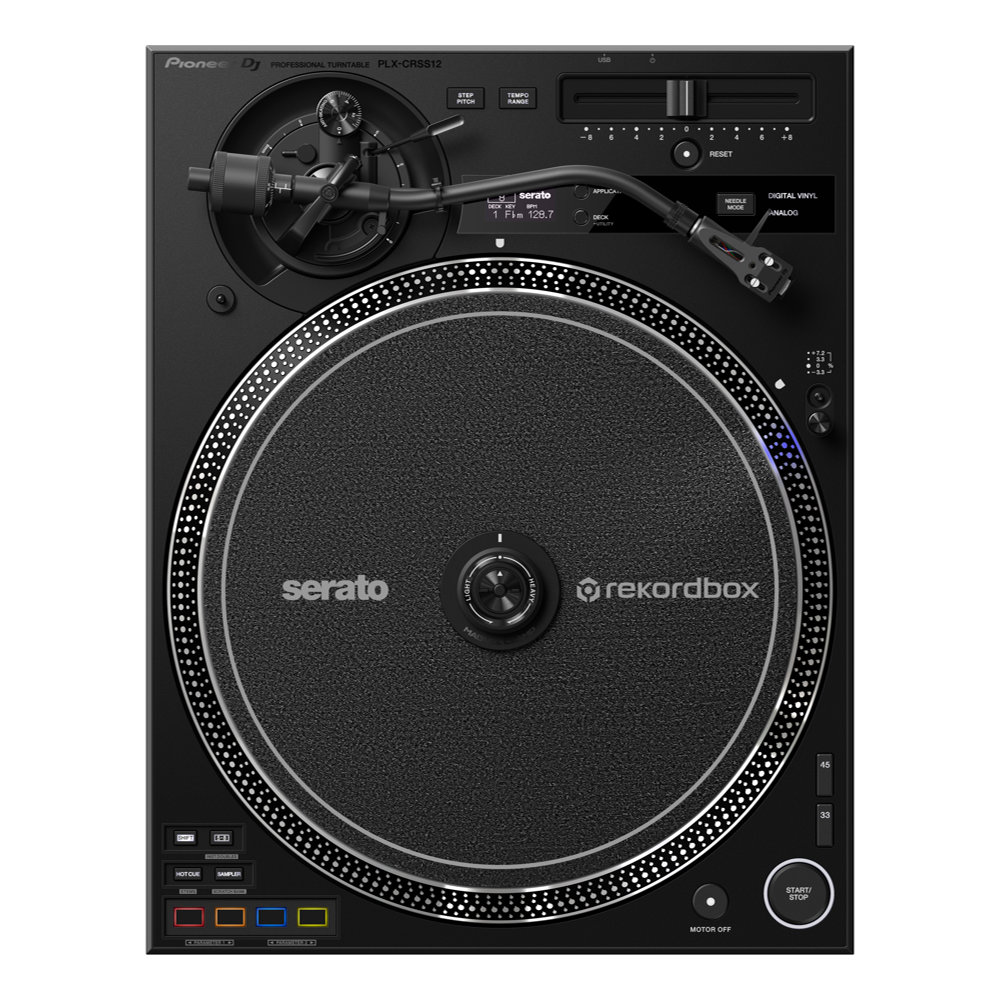 Pioneer DJ パイオニアDJ PLX-CRSS12 ハイブリッドターンテーブル レコードプレイヤー 縦向きの正面