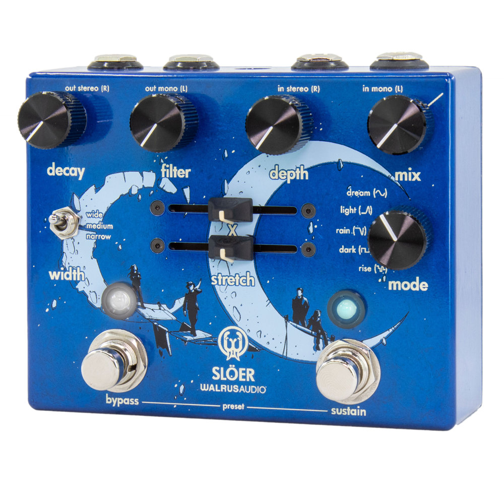 WALRUS AUDIO ウォルラスオーディオ SLOER BL Stereo Ambient Reverb リバーブ ギターエフェクター 左サイド