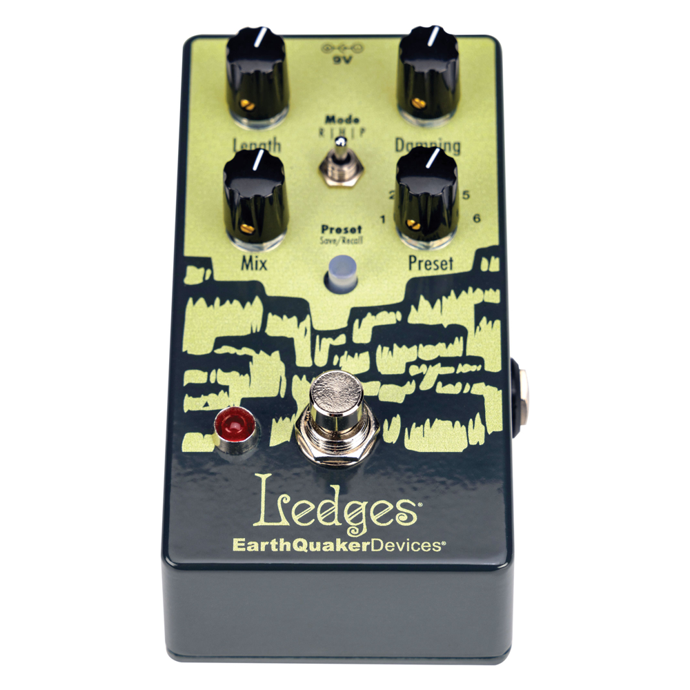 EarthQuaker Devices アースクエイカーデバイセス EQD Ledges リバーブ ギターエフェクター 本体縦画像