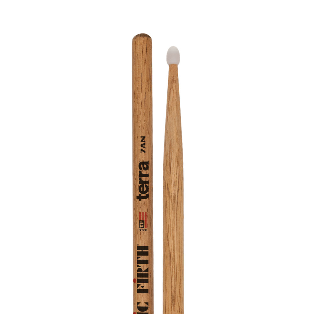 VIC FIRTH ヴィックファース VIC-7ATN TERRA ドラムスティック ロゴとチップ